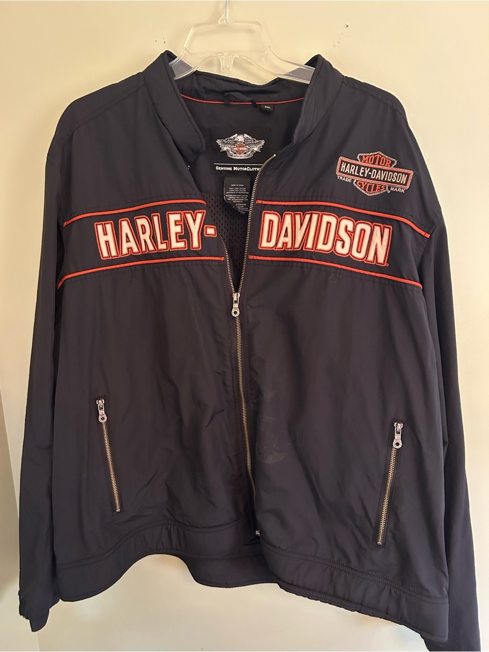 Harley Davidson Men’s High Gear Nylon Riding Jacket Black (97519-12VM) size 3X